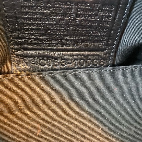 Coach Black Leather Handbag - Picture 9 of 9